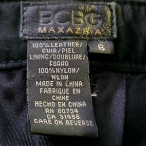BCBG Jean style leather pants